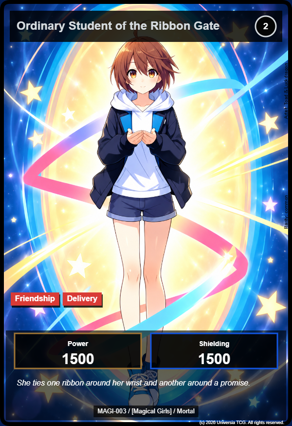 Ordinary Student of the Ribbon Gate card