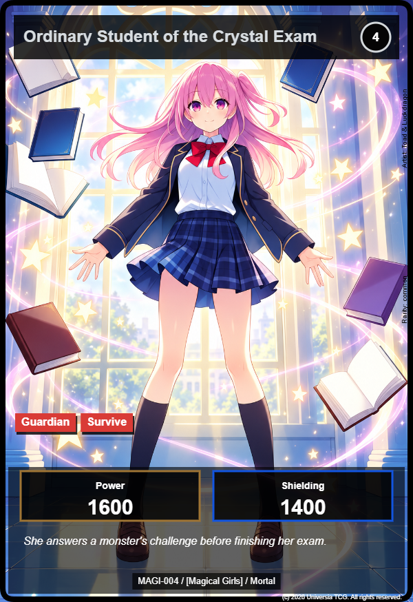 Ordinary Student of the Crystal Exam card