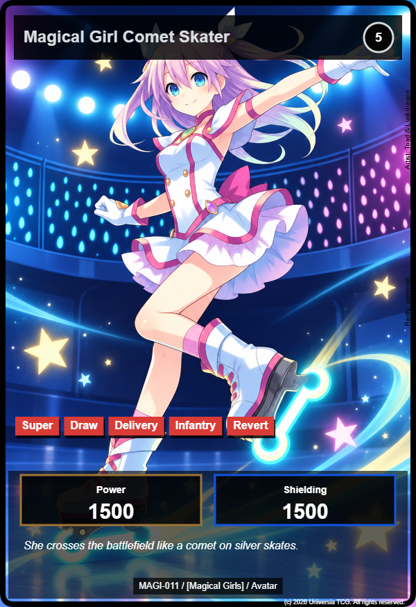 Magical Girl Comet Skater card