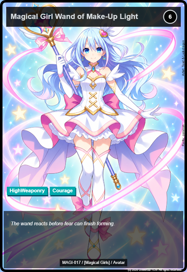 Magical Girl Wand of Make-Up Light card