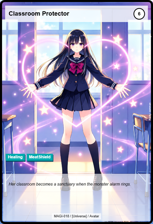 Classroom Protector card