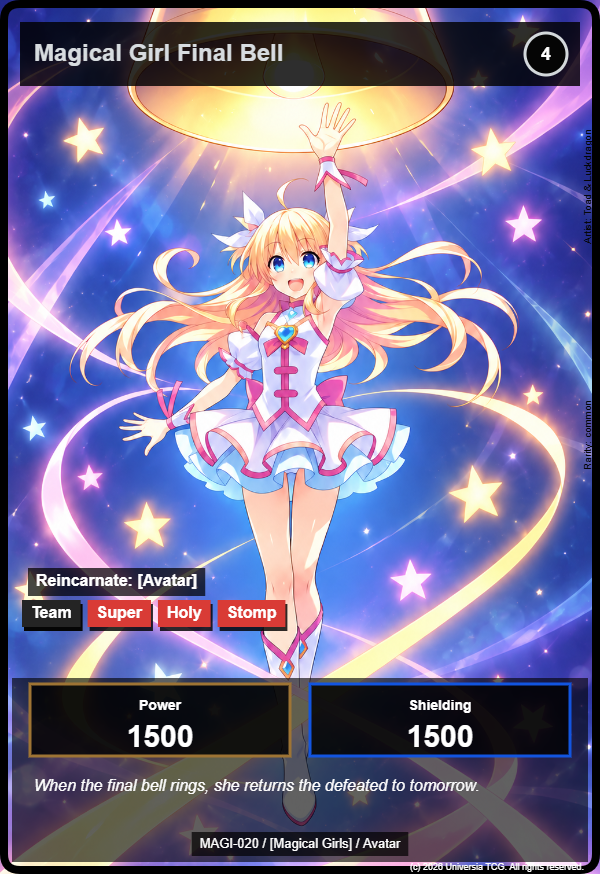 Magical Girl Final Bell card