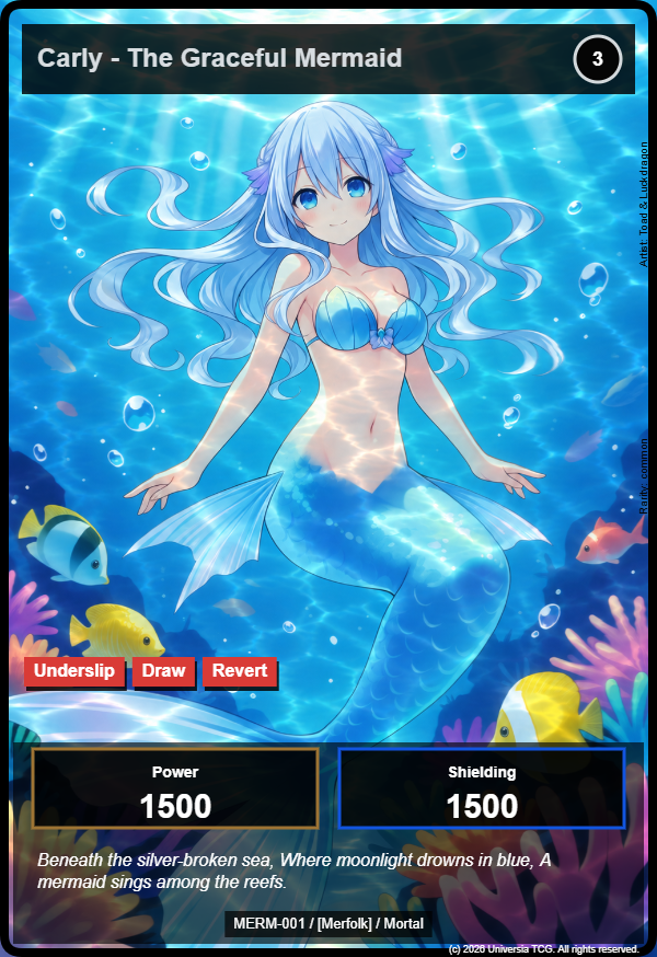 Carly - The Graceful Mermaid card