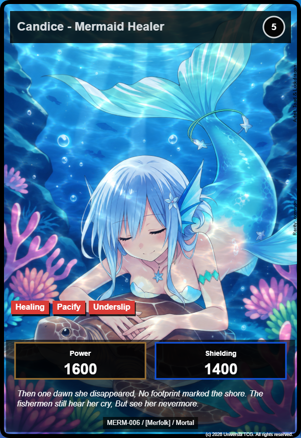 Candice - Mermaid Healer card