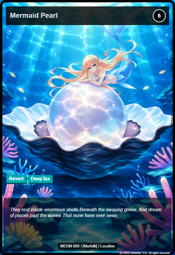 Mermaid Pearl card