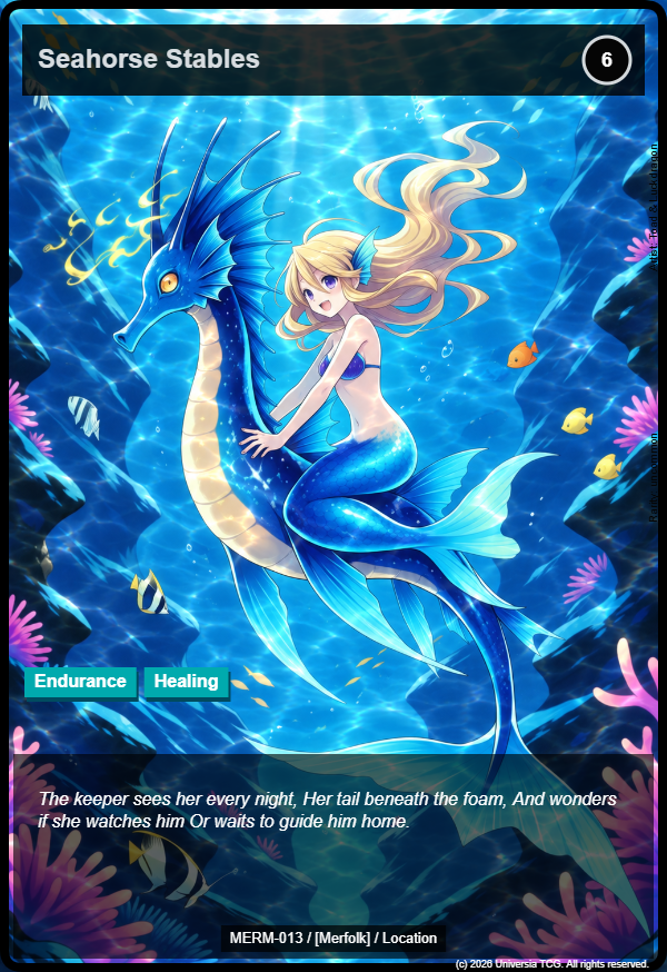 Seahorse Stables card