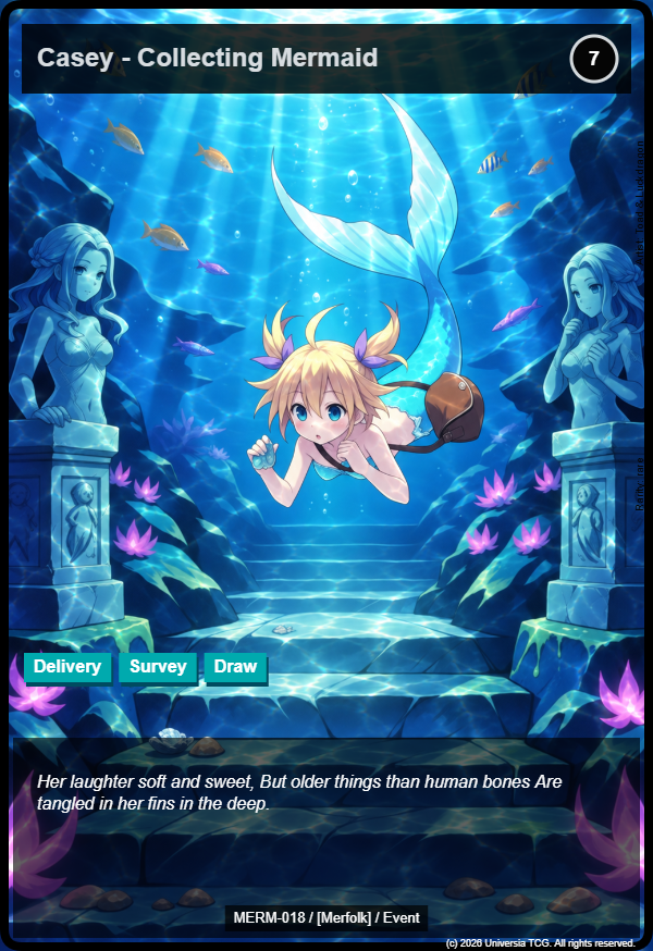 Casey - Collecting Mermaid card