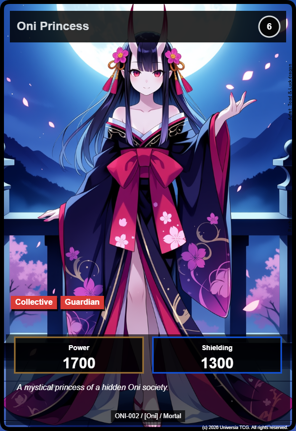 Oni Princess card