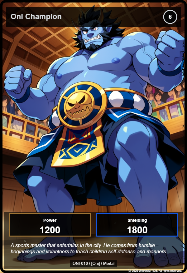 Oni Champion card