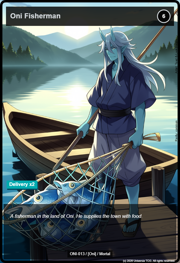 Oni Fisherman card