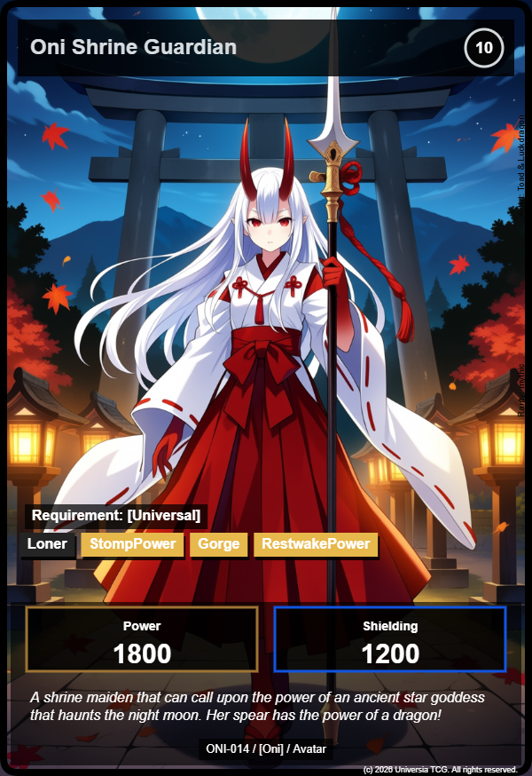 Oni Shrine Guardian card