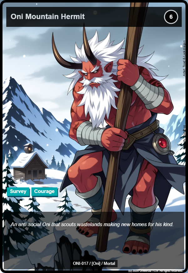 Oni Mountain Hermit card