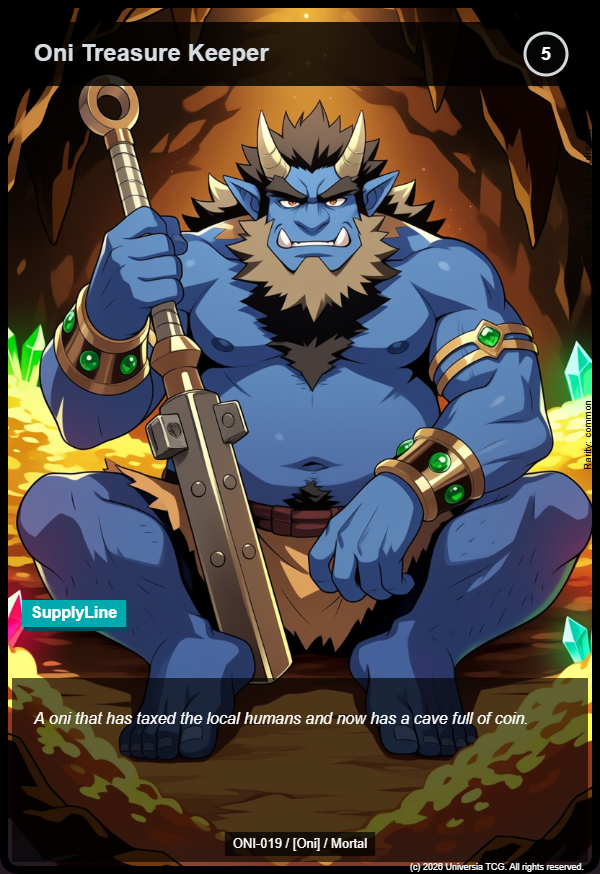 Oni Treasure Keeper card