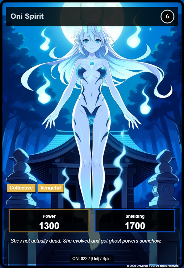 Oni Spirit card