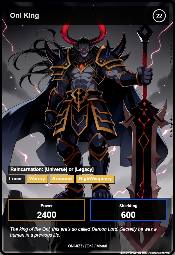 Oni King card
