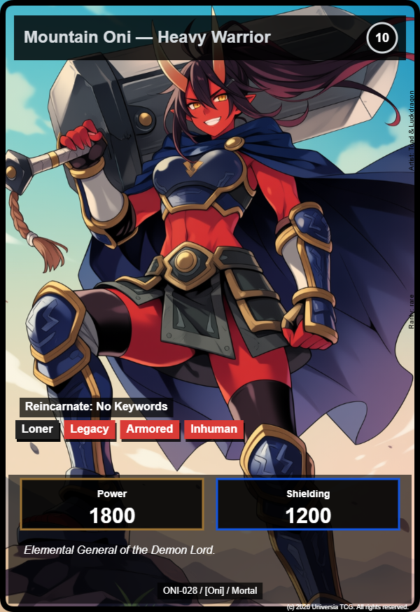 Mountain Oni — Heavy Warrior card