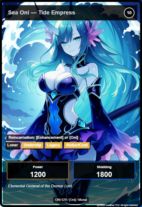 Sea Oni — Tide Empress card