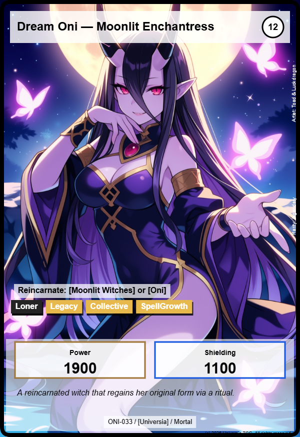 Dream Oni — Moonlit Enchantress card