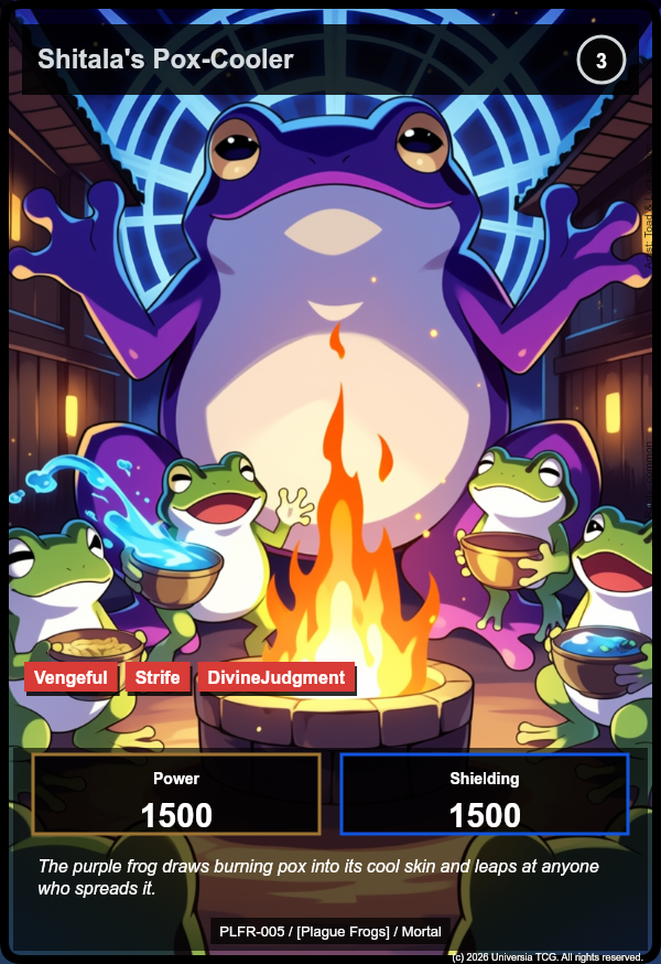 Shitala's Pox-Cooler card