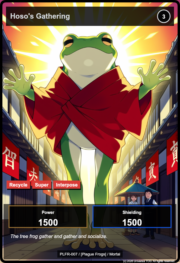 Hoso's Gathering card