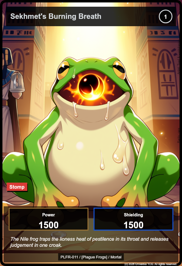 Sekhmet's Burning Breath card