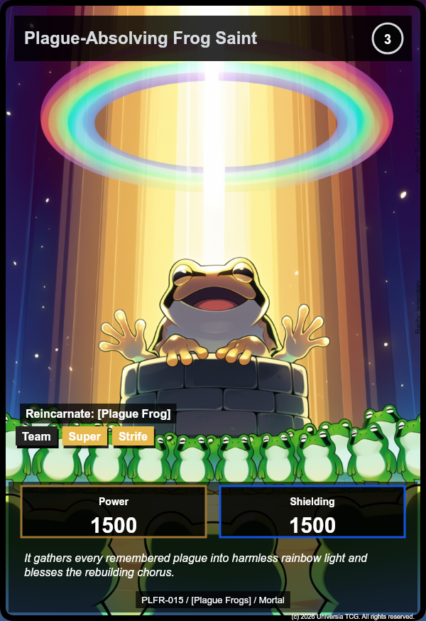 Plague-Absolving Frog Saint card