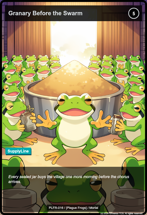 Plague Frogs example card