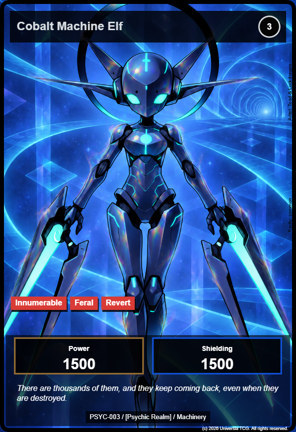 Cobalt Machine Elf card
