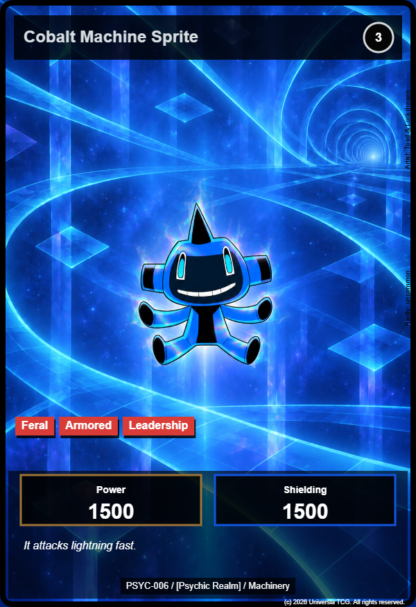 Cobalt Machine Sprite card