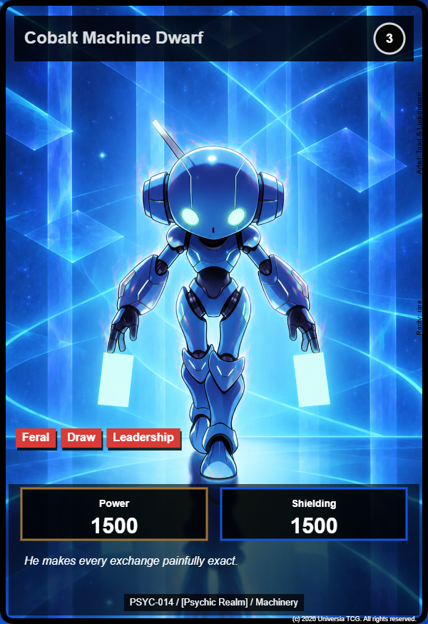Cobalt Machine Dwarf card