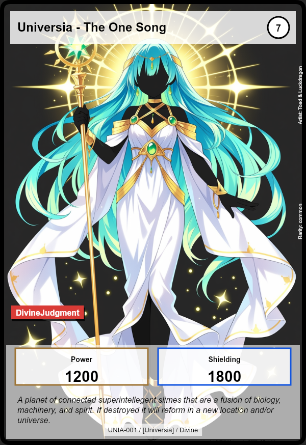 Universia - The One Song card