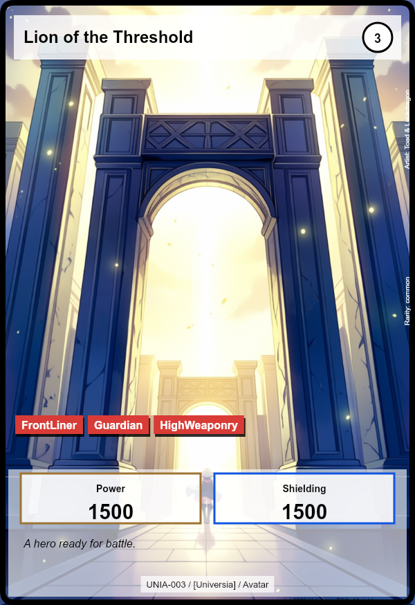 Lion of the Threshold card
