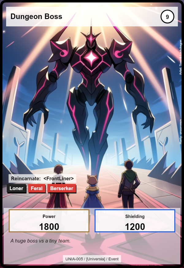 Dungeon Boss card