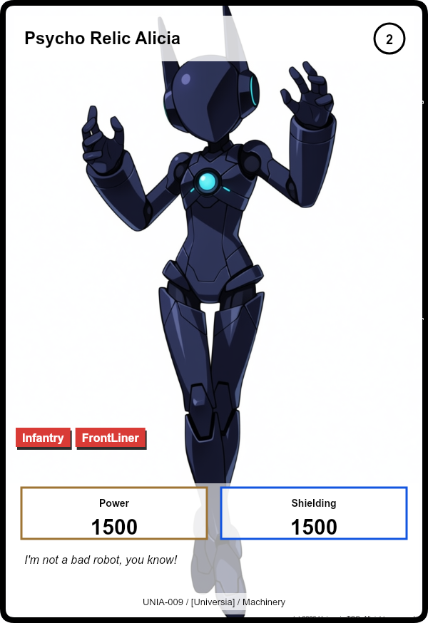 Psycho Relic Alicia card