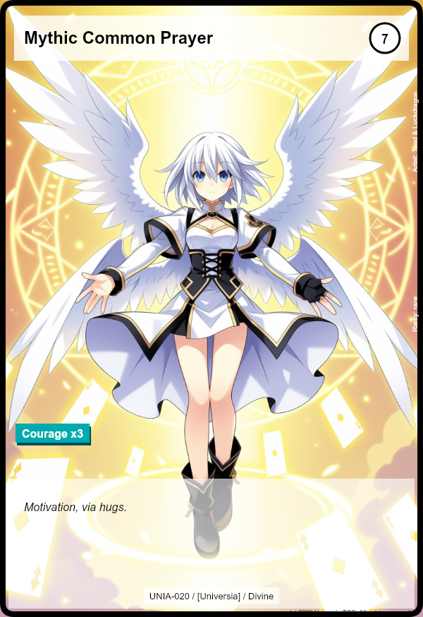 Mythic Common Prayer card