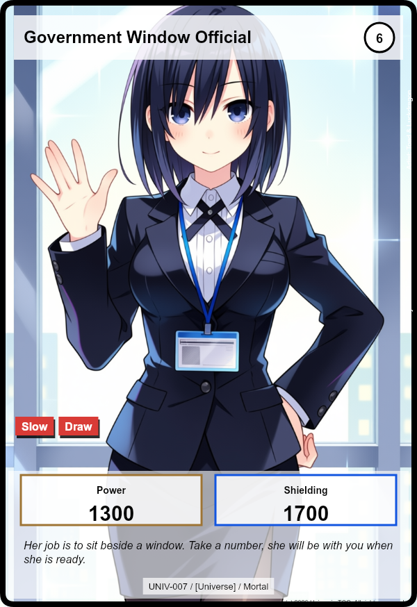 Government Window Official card