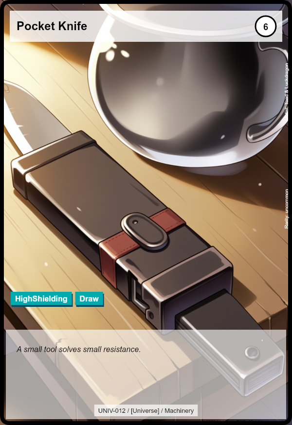 Pocket Knife card