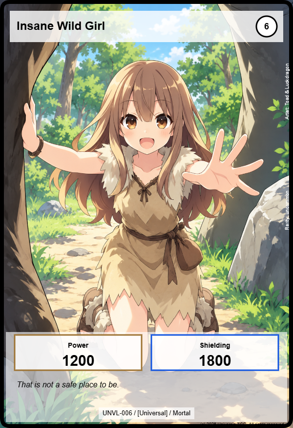 Insane Wild Girl card