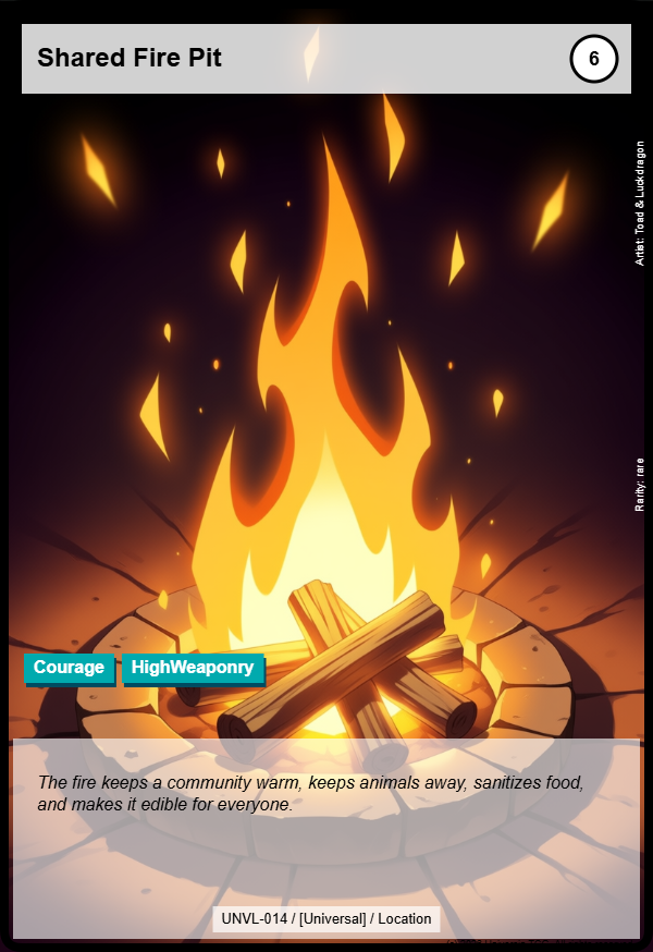Shared Fire Pit card