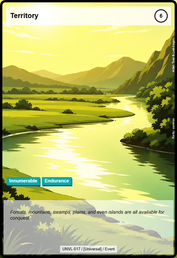 Territory card