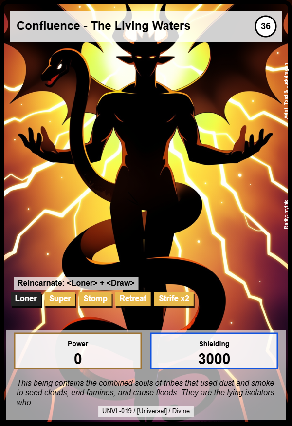 Confluence - The Living Waters card