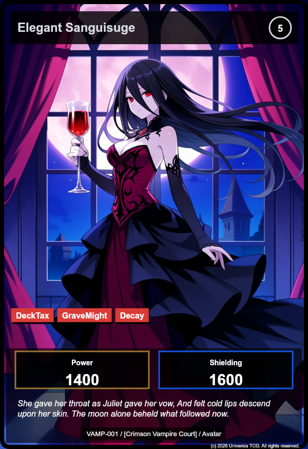 Elegant Sanguisuge card
