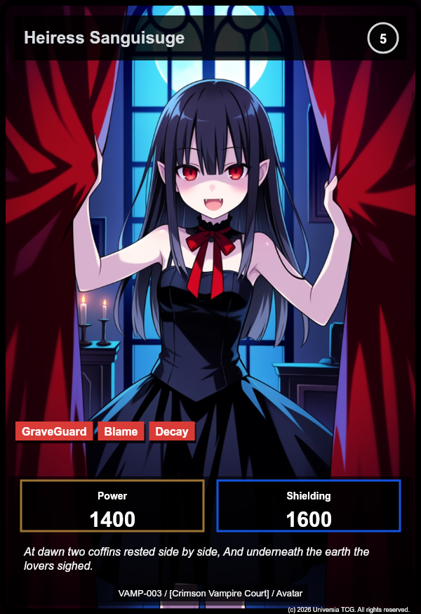 Heiress Sanguisuge card