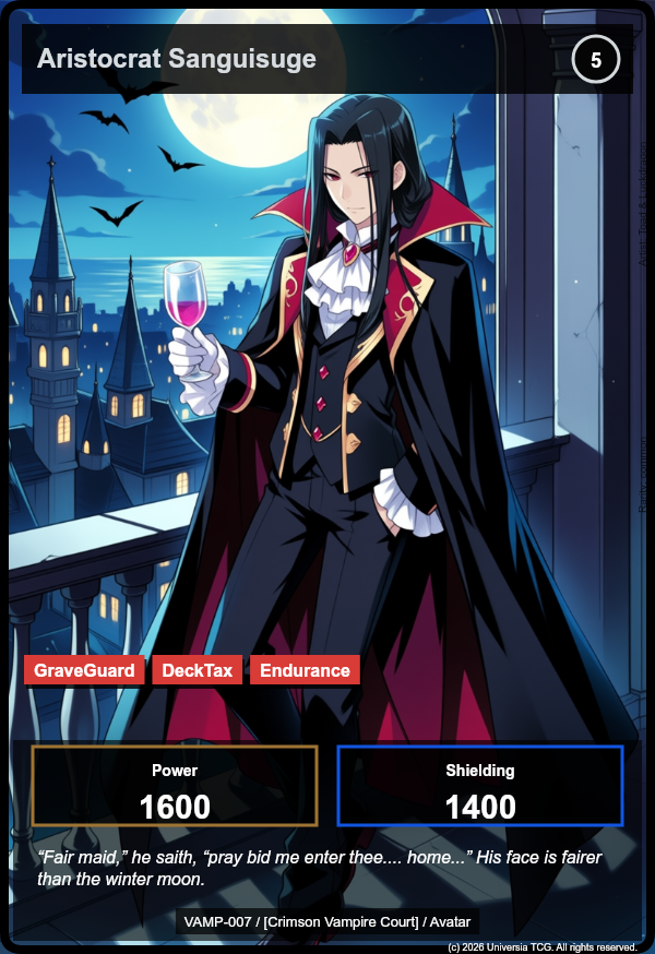 Aristocrat Sanguisuge card