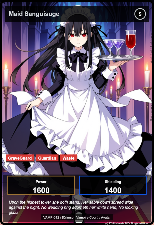 Maid Sanguisuge card
