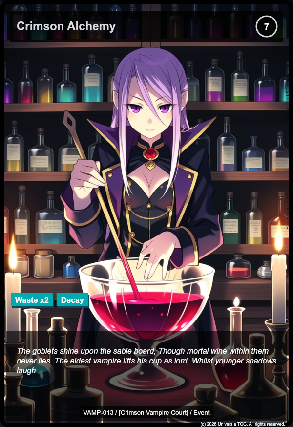 Crimson Alchemy card