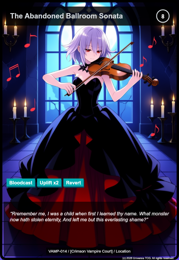 The Abandoned Ballroom Sonata card
