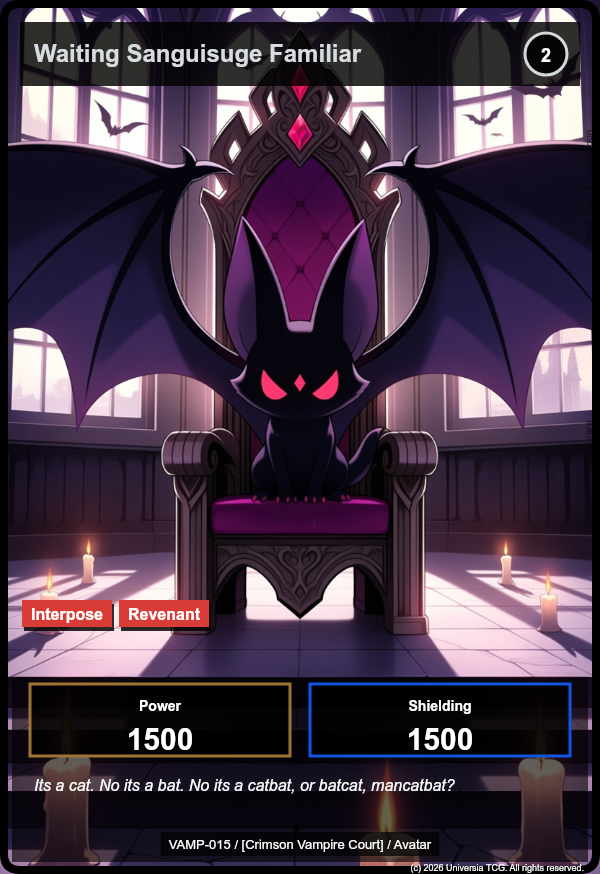 Vampire example card