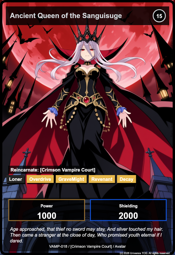 Ancient Queen of the Sanguisuge card