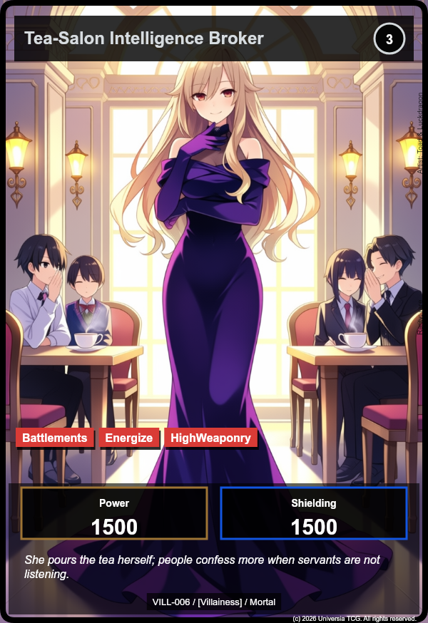 Tea-Salon Intelligence Broker card